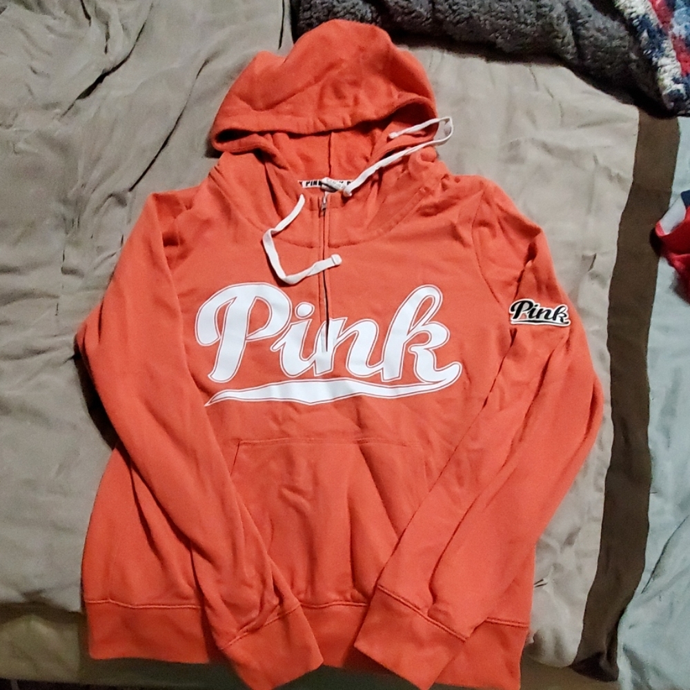 VS Pink half zip hoodie